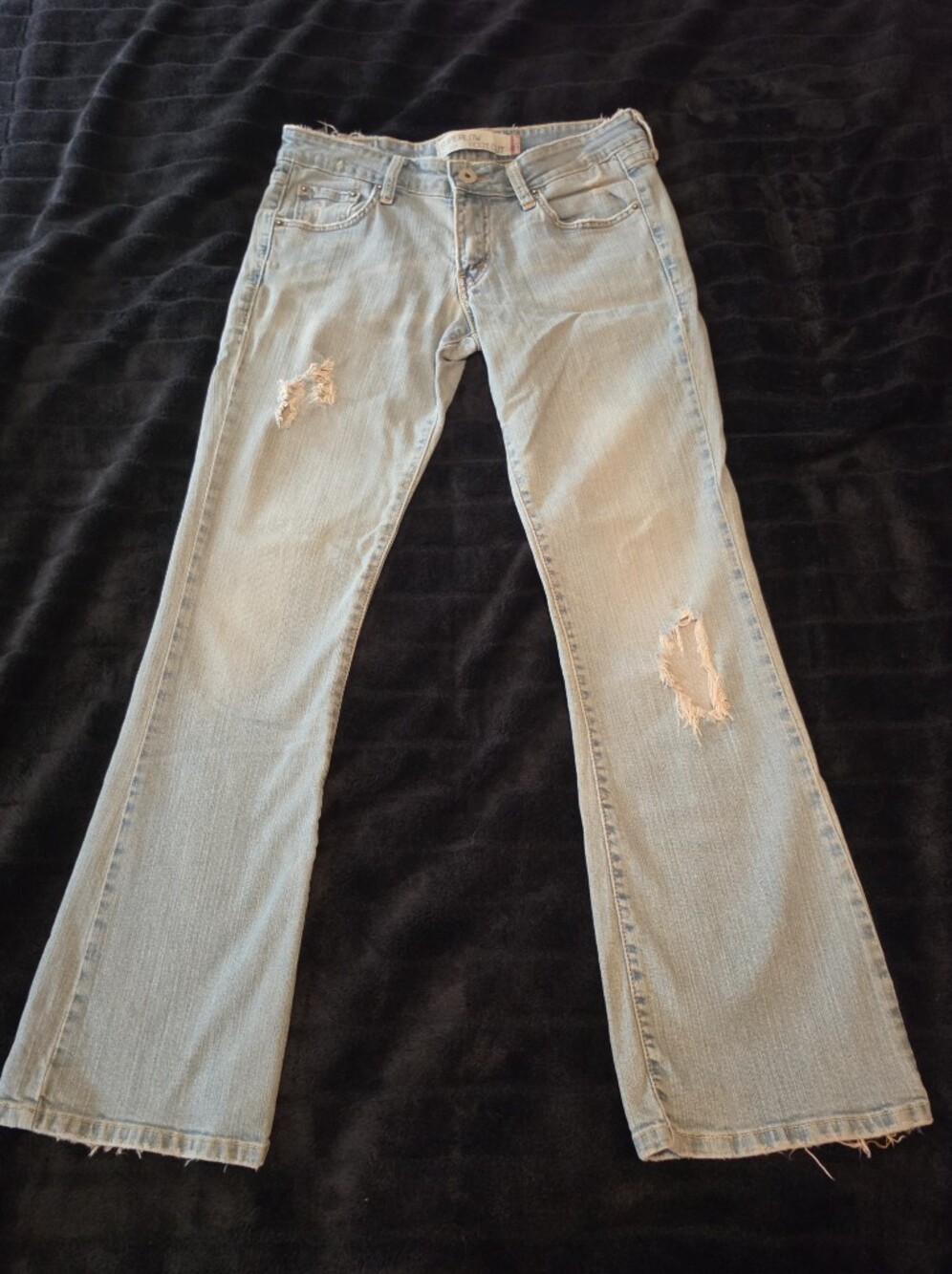 Levi’s Vintage Superlow Boot Cut Distressed Jeans 5M Low Rise Y2K